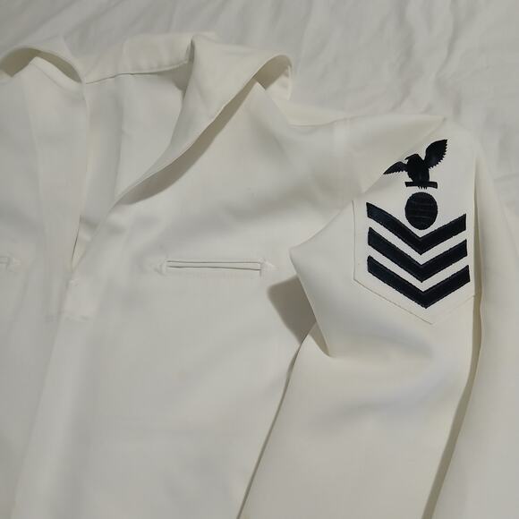 VTG U.S. NAVY Men's 3 item Dress Blue Jumper Dress White Jumper + USS Pensacola - Picture 4 of 16